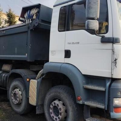 MAN TGA 35.410 Wywrotka bordmatic burty hydr + belka hydraul