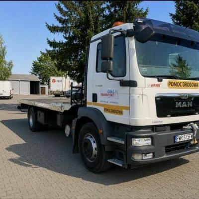 MAN TGM 18 Pomoc Drogowa płyta hydrauliczna widelec